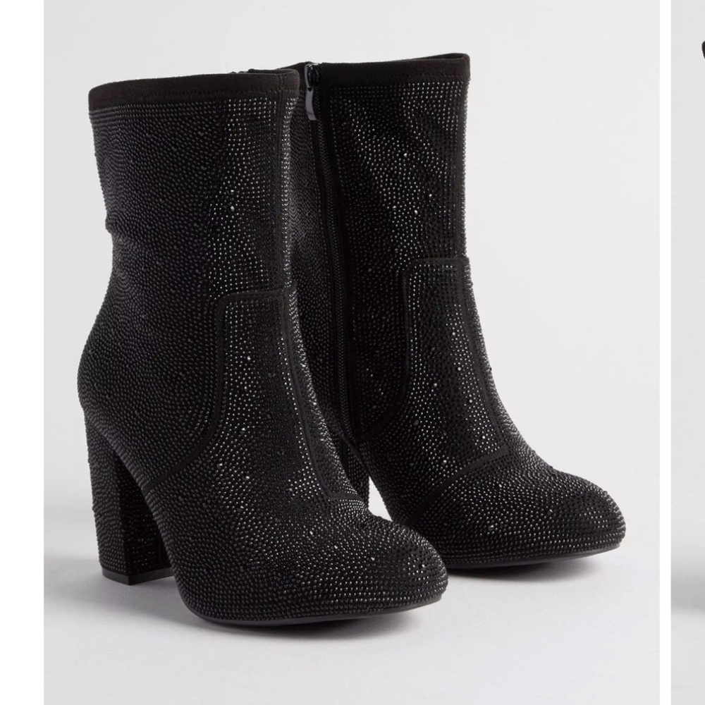 Stretch Embellished Bootie